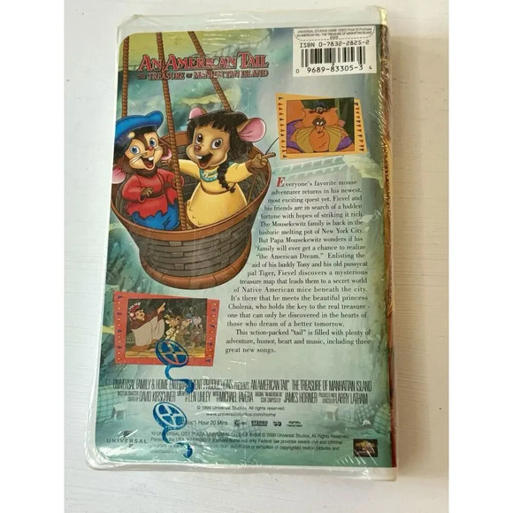 An American Tail The Treasure of Manhattan Island NEW Vintage VHS Sealed - Picture 2 of 3